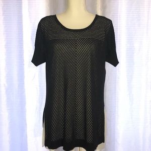 APT.9 Black and White Womens Top Size M
